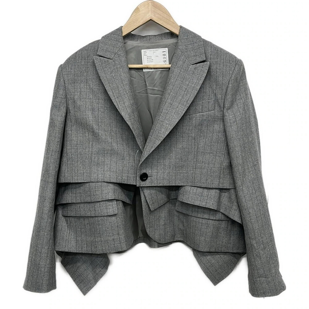 Sacai Gray Women's Jacket #321018S72B